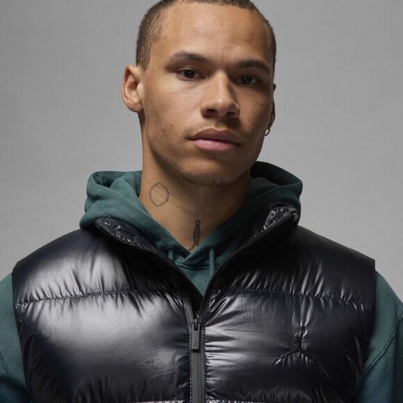 Nike Air Jordan Flight Therma-Fit Vest Gilet Down Fill Black Small S FV7273-010 - Picture 5 of 16